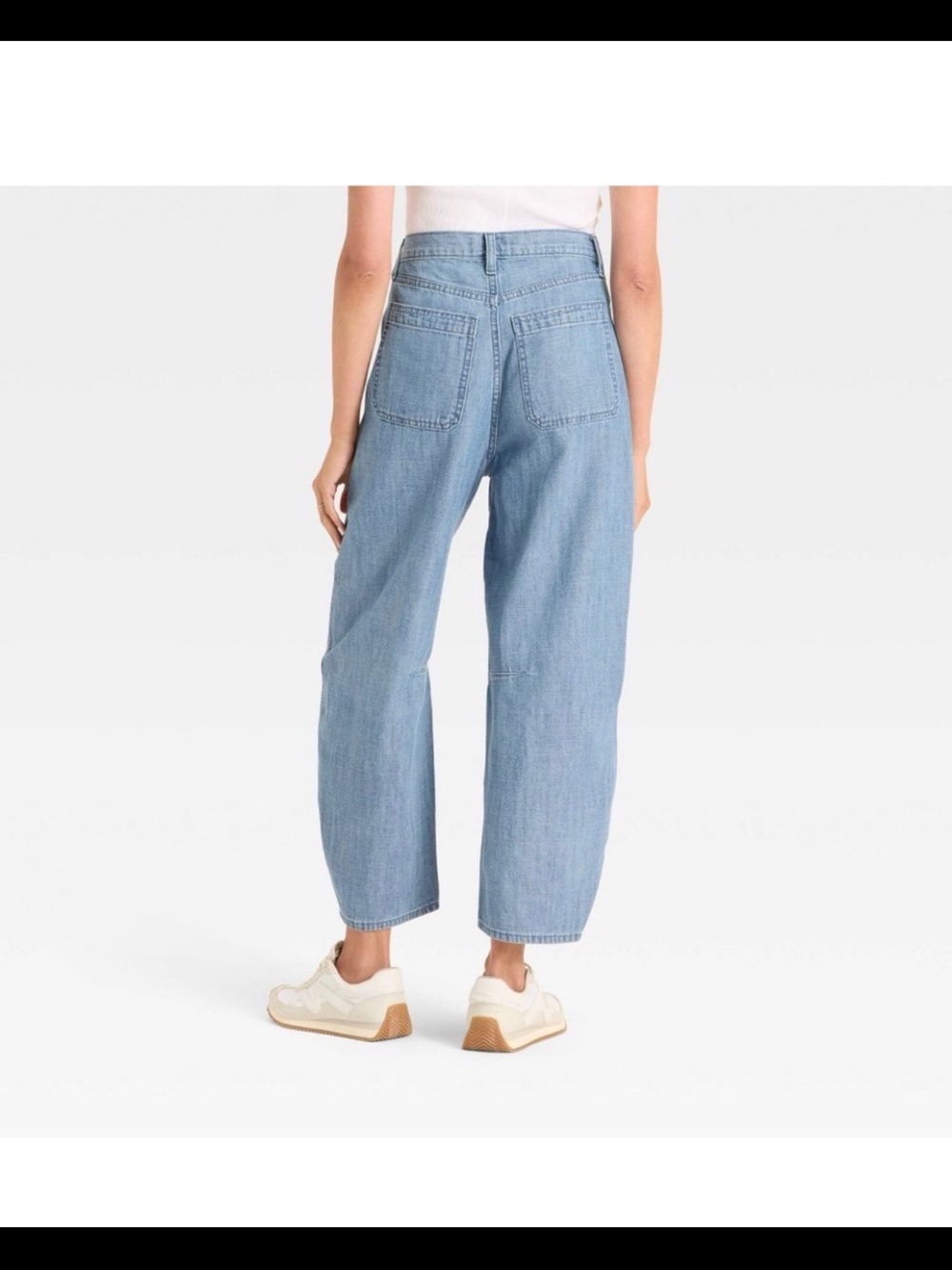 Universal thread Blue Patchwork Relaxed Boyfriend Jeans - Picture 2 of 3